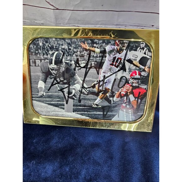 Autographed Alabama Football Photo with Gold Frame Sports‎ Memorabilia - Picture 6 of 8